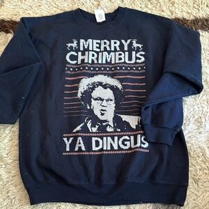 Ugly sweater Steve Brule Christmas sweatshirt Sz M